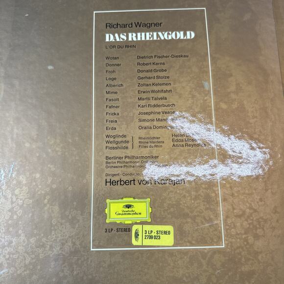 Richard Wagner Karajan Die Walkure (4)+ Das Rheingold (3) Vinyl Records Set - Picture 11 of 11